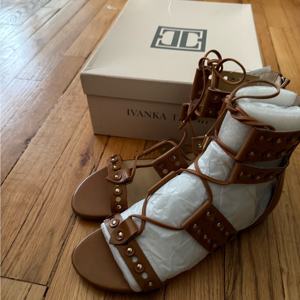 Ivanka Trump Brown Gladiator Sandals